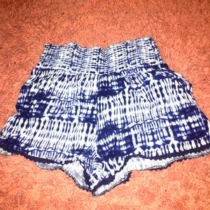 tie dye shorts